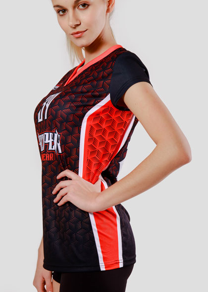 Волейбольная футболка женская VOL-AWT-02-SUBL