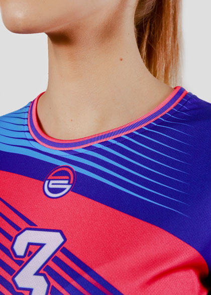 Волейбольная футболка женская VOL-AWT-05-SUBL